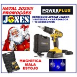 BERBEQUIM APARAFUSADOR 20 VOLTS 3 BATERIAS